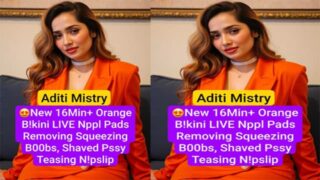 Aditi Mistry New – Orange Bikini Boobs Reveal MMS